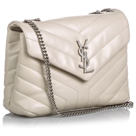 yves saint laurent sac blanc|sac saint laurent en cuir.